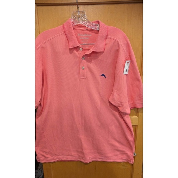 TOMMY BAHAMA Island Zone Men's polo Size Medium Short Sleeve‎ Supima - Picture 1 of 6
